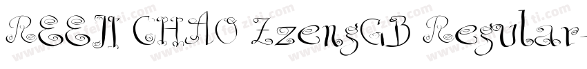 REEJI CHAO ZzengGB Regular字体转换
